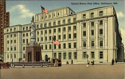 Unites States Post Office Baltimore, MD Postcard Postcard