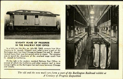 Railway Post Office Trains, Railroad Postcard Postcard