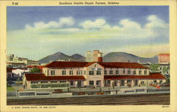 Southern Pacific Depot Tucson, AZ Postcard Postcard