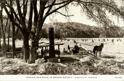 Making Sorghum In Brown County Nashville, IN Postcard Postcard