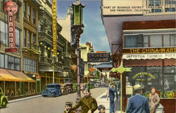 Part Of Business District, Chinatown Postcard