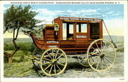 Old Stage Coach Sharon Springs, NY Postcard Postcard