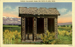 Outhouse Famous Publishing House For Poets Of Early Days Postcard