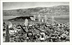 View Of The San Francisco - Oakland Bay Bridge Postcard