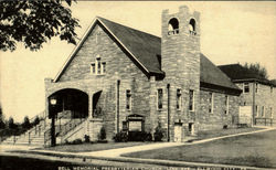 Bell Memorial Presbyterian Church, Line ave. Postcard