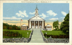 North Congregational Church Middletown, NY Postcard Postcard