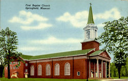 First Baptist Church Springfield, MO Postcard Postcard