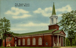 First Baptist Church Springfield, MO Postcard Postcard