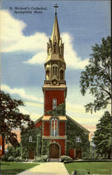 St. Michael's Cathedral Springfield, MA Postcard Postcard