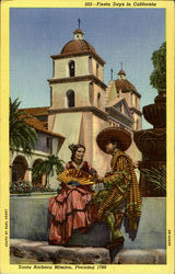 Fiesta Days In California Santa Barbara, CA Postcard Postcard