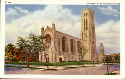 University Of Chicago Chapel Postcard