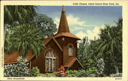 Faith Chapel, Jakyll Island State Park Postcard