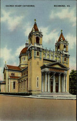 Sacred Heart Cathedral Richmond, VA Postcard Postcard