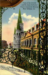 View Of The Cabildo And St. Louis Cathedral New Orleans, LA Postcard Postcard