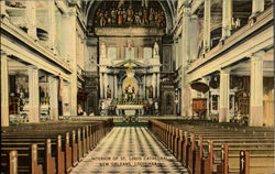 Interior Of St. Louis Cathedral New Orleans, LA Postcard Postcard