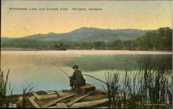 Runnemede Lake And Cornish Hills Windsor, VT Postcard Postcard