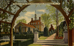 Gardens And The Royal Governor's Palace Postcard