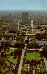 View Of Downtown Baton Rouge From The Top Of The State Capitol Louisiana Postcard Postcard