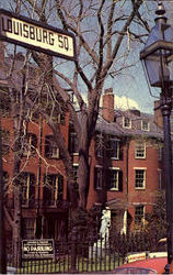 Historic Louisburg Sq, Beacon Hill Postcard