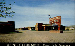 Country Club Motel Great Falls, MT Postcard Postcard