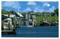 Menemsha Harbor Martha's Vineyard, MA Postcard Postcard