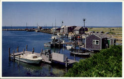 Menasha Harbor Martha's Vineyard, MA Postcard Postcard