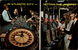 In Atlantic City Hitting The Jackpot Postcard