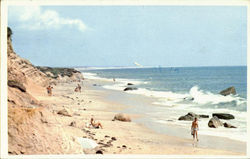 Surf At South Beach Postcard