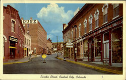 Eureka Street Central City, CO Postcard Postcard