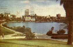 Westlake Park Los Angeles, CA Postcard Postcard