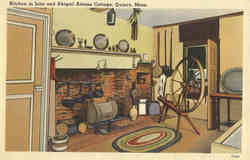 Kitchen in John and Abigail Adams Cottage Postcard