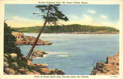 View of Great Head from Thunder Hole, Bar Harbor, Acadia National Park Postcard