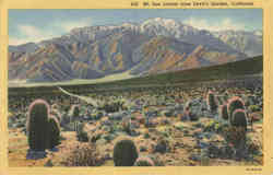 Mt. San Jacinto from Devil's Garden Scenic, CA Postcard Postcard