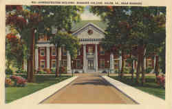 Administration Building, Roanoke College Postcard