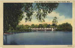 Bridge over Fishhook River Park Rapids, MN Postcard Postcard