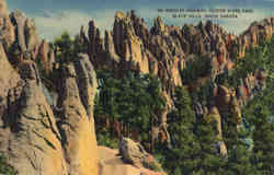 Needles Highway, Custer State Park Black Hills, SD Postcard Postcard