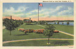 Memorial Park on Lake Erie Dunkirk, NY Postcard Postcard