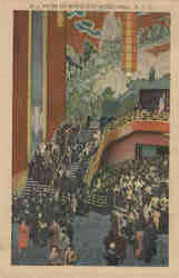 Foyer Of Radio City Music Hall Postcard