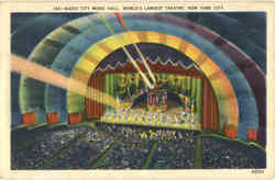 Radio City Music Hall Postcard