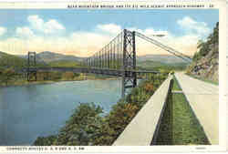 Bear Mountain Bridge and Scenic Approach Postcard