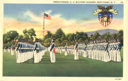 Dress Parade, U. S. Military Academy West Point, NY Postcard Postcard