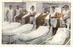 Men's Bathing Department in Bath House Hot Springs National Park, AR Postcard Postcard