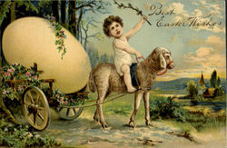 Best Easter Wishes Eggs Postcard Postcard