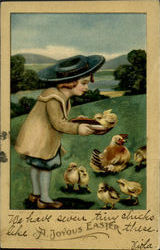 A Joyous Easter With Children Postcard Postcard