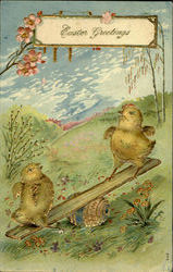 Easter Greetings Postcard