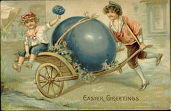 Easter Greetings Postcard