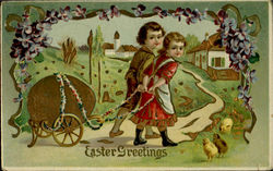 Easter Greetings Postcard