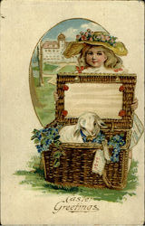 Easter Greetings Postcard