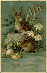 Easter Greetings Postcard