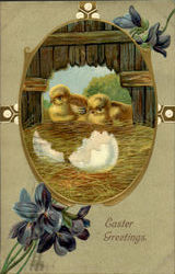 Easter Greetings Postcard